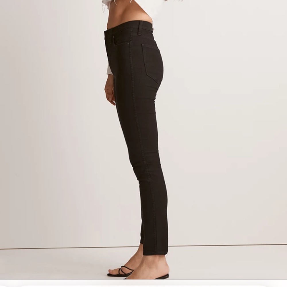 10” High- Rise Women Skinny Jeans Black Sz 24 Madewell - Picture 3 of 16